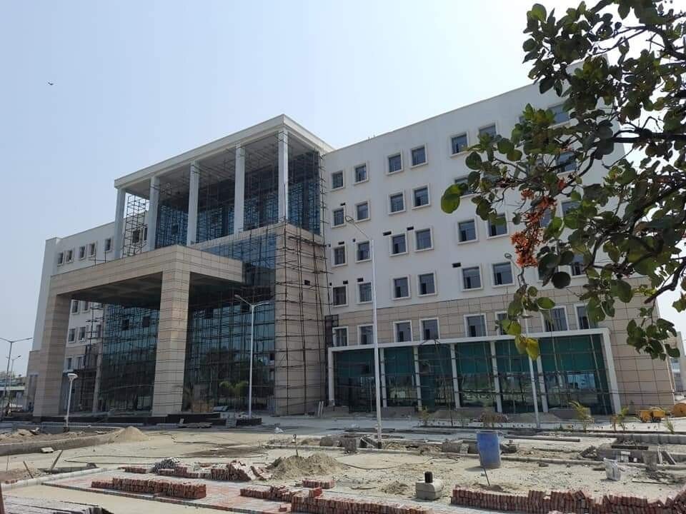 Triangle Concrete House on lake